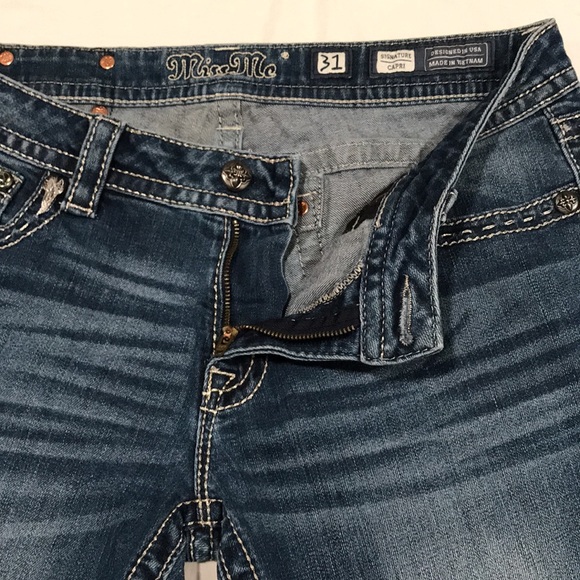 Miss Me Signature Capri Cropped Jeans Size 31 - Picture 6 of 16